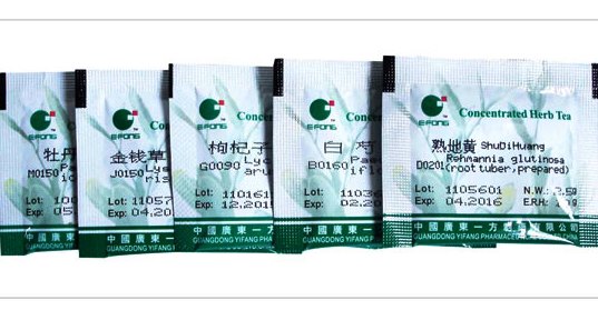 Single Herbal Concentrated Granules for compounding  in Sachet  ( 50 Sachets/unit)